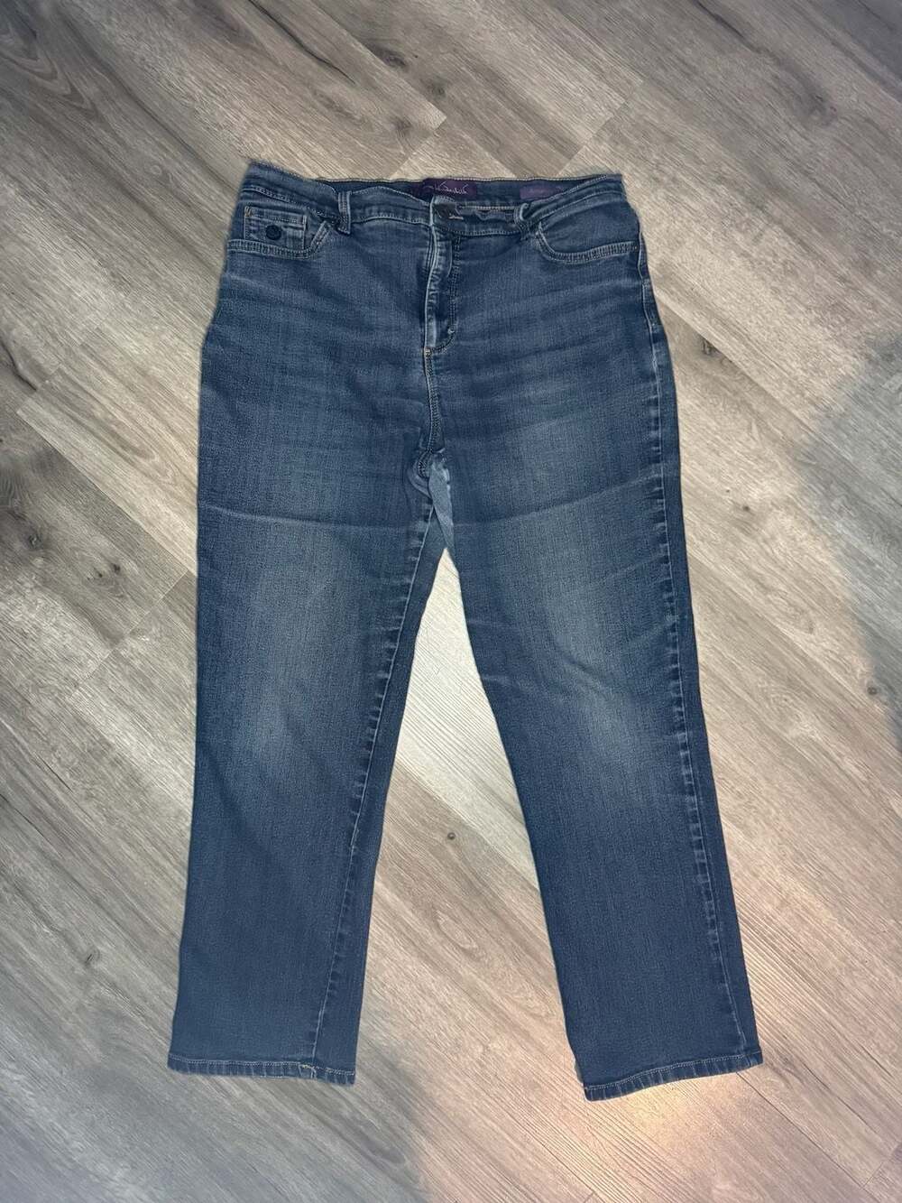 Gloria Vanderbilt Amanda Size 14 Blue Denim Jeans